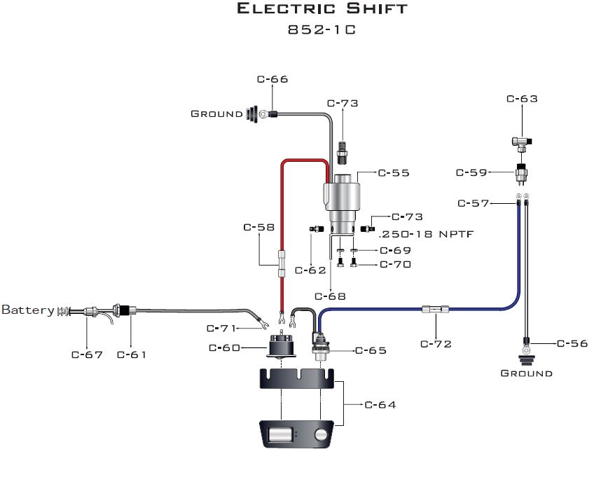 Electric Shift Installation Kit - 852-1C | Gearcentre Canada 